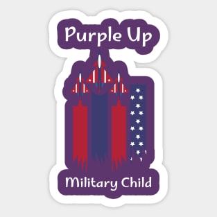 Purple Up Military Child USAir Force T-Shirt Sticker